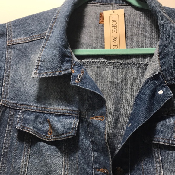 Distressed denim vest - Picture 3 of 3